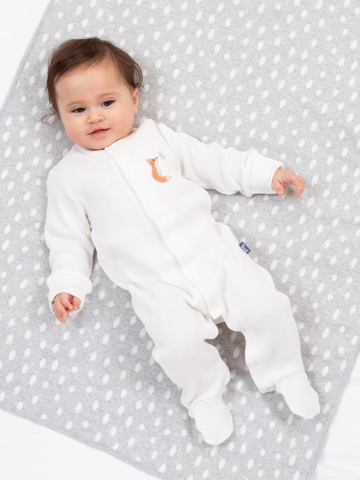 Kite Clothing Fox And Dove Waffle Sleepsuit