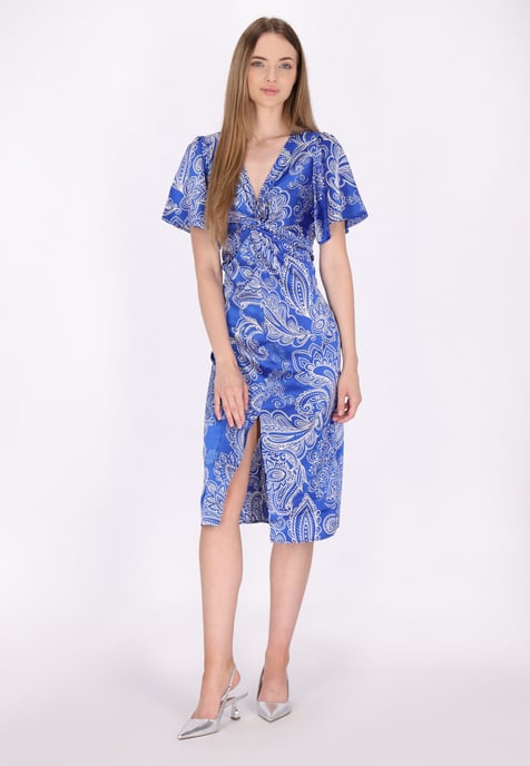 Dreimaster Jurk Dames wit lila - Image 2
