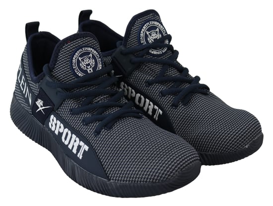 Plein Sport Herr Blå Indaco Polyester Carter Sneakers Skor - Image 2