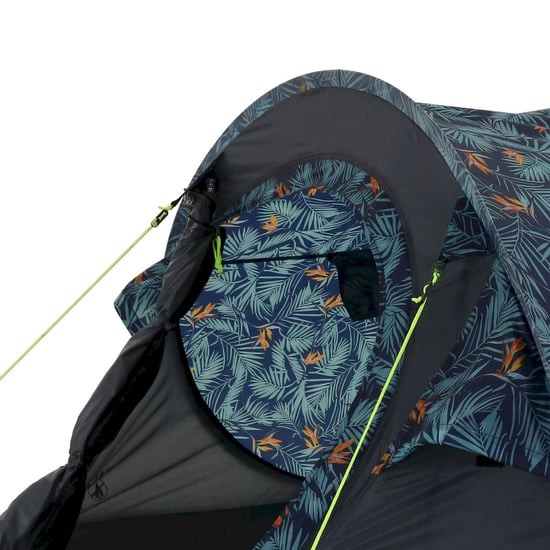 Regatta Malawi Hawaiian 2 Person Pop-Up Tent (Navy/Grey/Orange)