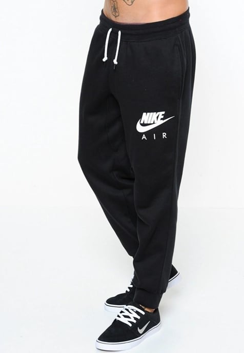 Nike Air Mens Fleece Joggers in Black - Image 3