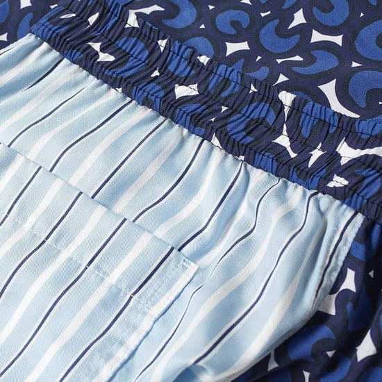 Neil Barrett Men's Mix Print Swim Shorts Blue
