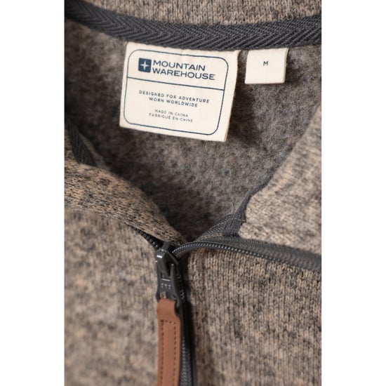 Mountain Warehouse Mens Idris II Half Zip Fleece Top (Beige)