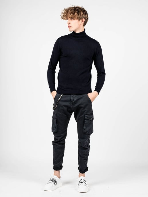 Xagon Man Pullover Turtleneck Men's Blue - Image 5