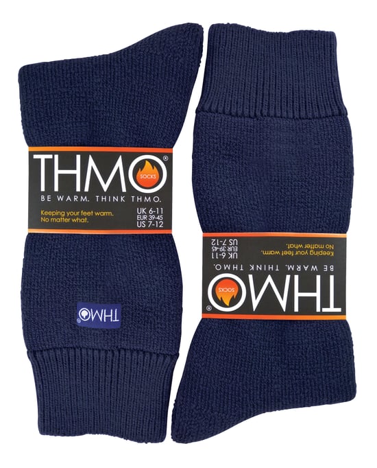 THMO - Värmeisolerade toffelsockor med fleecefoder och halkfria grepp för herrar - Image 2