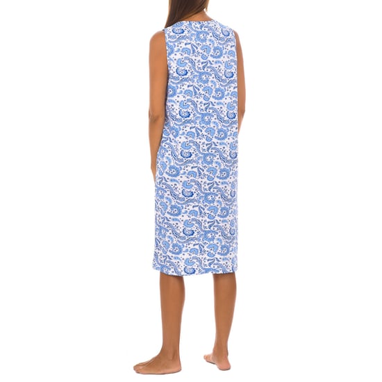 Drawing Blue KL45215 women's strapless nightgown