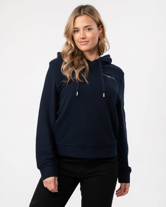 Tommy Hilfiger 1985 Relax Mini Corp Logo Dams Hoodie - Image 1