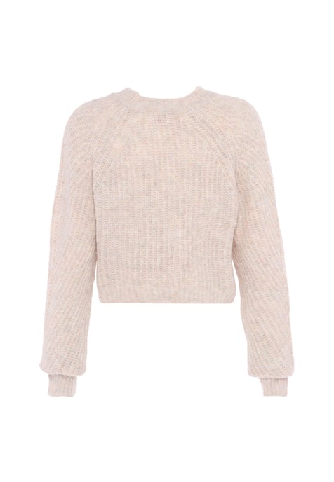 Mymo Pullover women wool white melange - Image 2