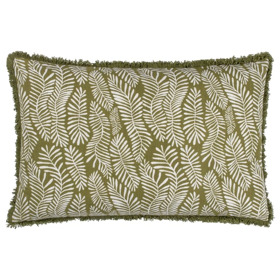 Hoem Frond Abstract Feather Filled Cushion - Image 1