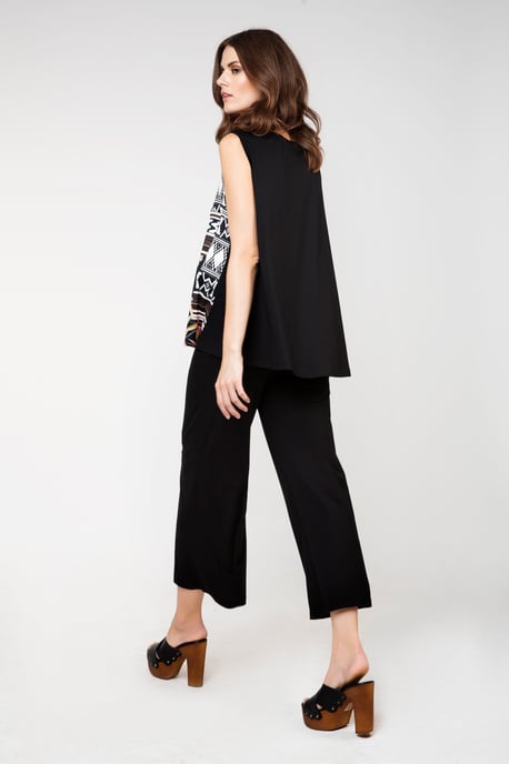Sleeveless Jungle Print Top