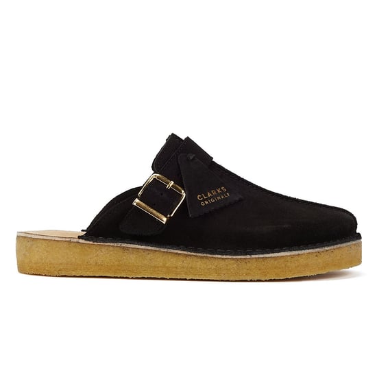 Clarks Trek Mule Suede Men's Black Sandals - Image 4