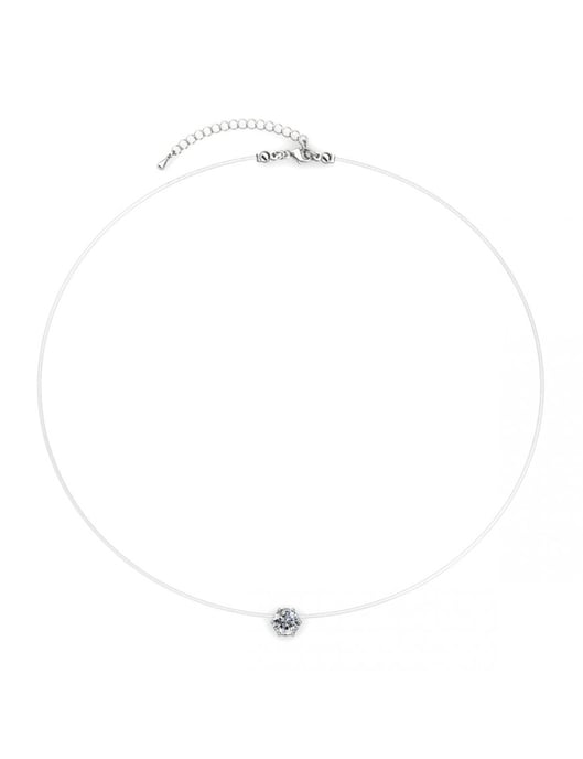 Sjöjungfruns tårar-halsband - silver och kristall - Image 5