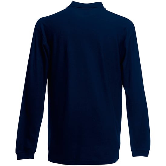 Fruit Of The Loom Mens Premium Long Sleeve Polo Shirt - Image 2