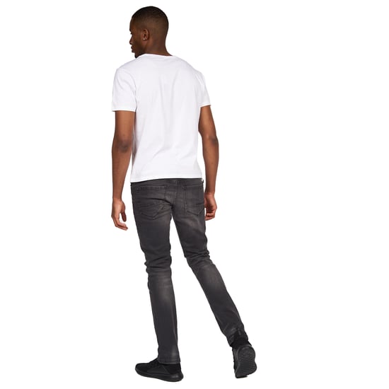 Crosshatch Mens Svelte Stretch Jeans (Mörkgrå) - Image 5