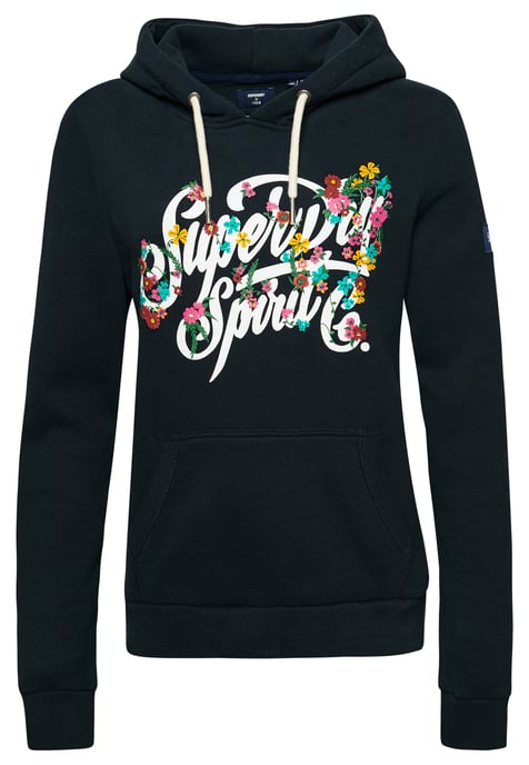 Superdry Script Style Floral Hoodie