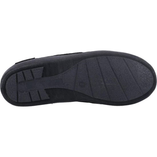 Hush Puppies Mens Ashton Suede Slippers (Black) - Image 4
