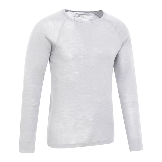 Mountain Warehouse Mens Merino Wool Thermal Top (White)