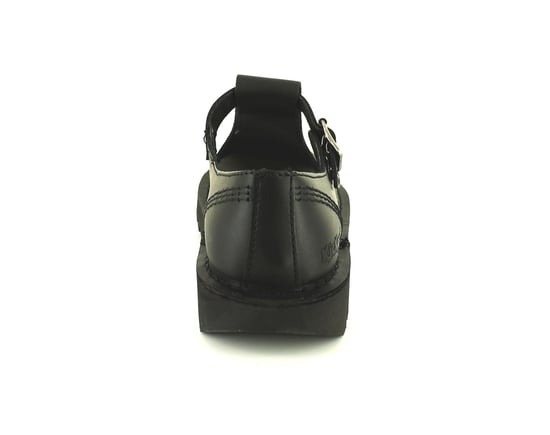 Kickers Womens Shoes Work School Aztec Leather Buckle black - Image 4