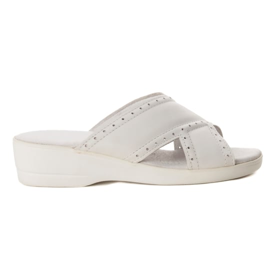 Confortable wedge sandal Montevita in White