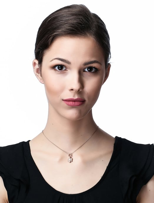 Orphelia Women's 925 Sterling Silver Chain with Pendant - Rose ZH-4854/1 - Image 3