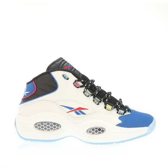 Men's Reebok Question Mid Trainers in black blue