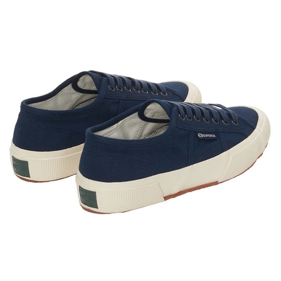 Superga Unisex Adult 2750 Herringbone Trainers (Navy/Off White) - Image 2
