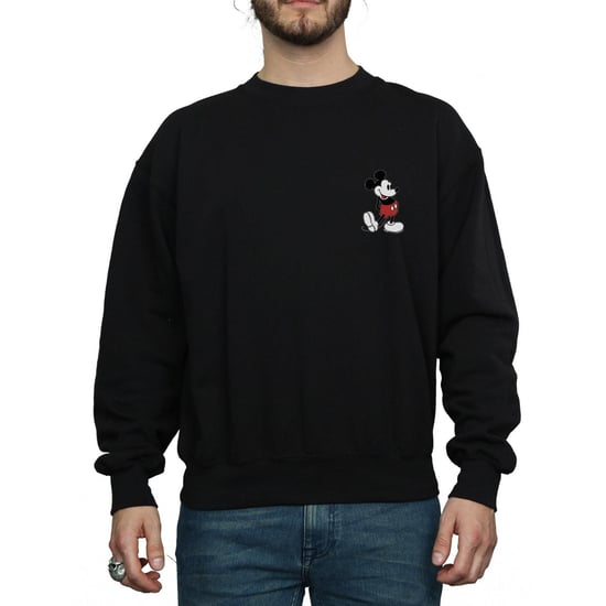 Disney Heren Mickey Mouse Kickin Retro Borst Sweatshirt (Zwart) - Image 3