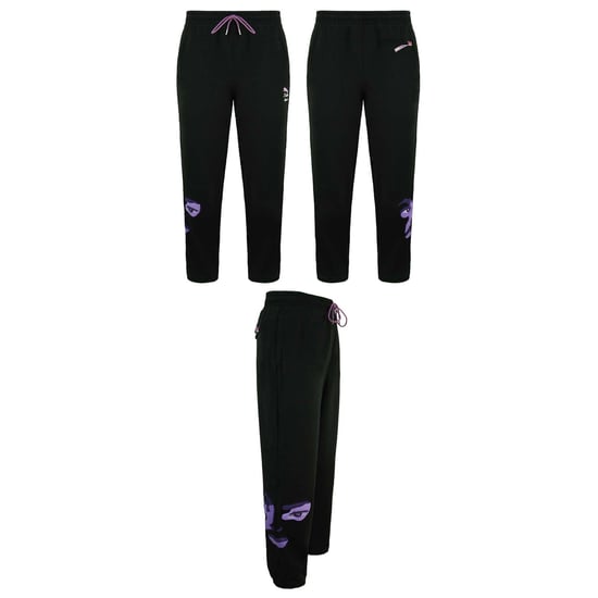 Puma x KidSuper Studios Joggers Stretch Waist Black Mens Track Pants 530406 01
