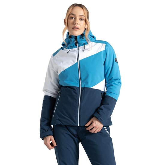 Dare 2B Womens/Ladies Ice Colour Block Ski Jacket (Swedish Blue/Moonlight Denim)