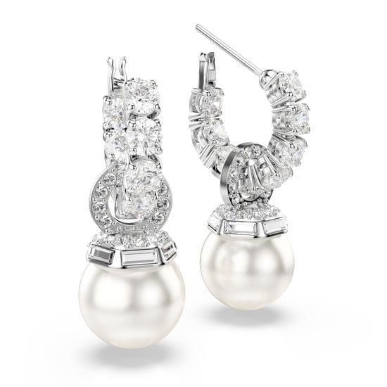 Swarovski 'Matrix Pearl' Women's Base Metal Drop Earrings - Silver 5691716 - Image 3