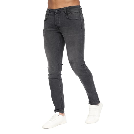 Crosshatch Mens Malcolm Slim Jeans (Dark Charcoal) - Image 6