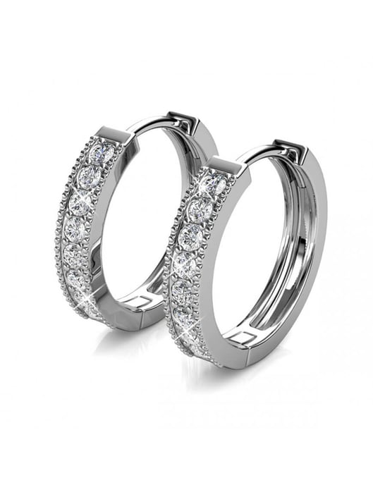 Eclat örhängen - silver och kristall - Image 4