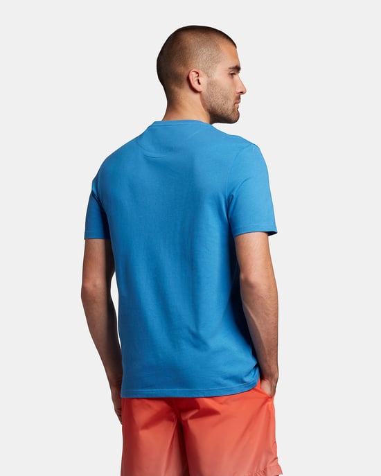 Lyle & Scott Plain T-Shirt in Blue - Image 3