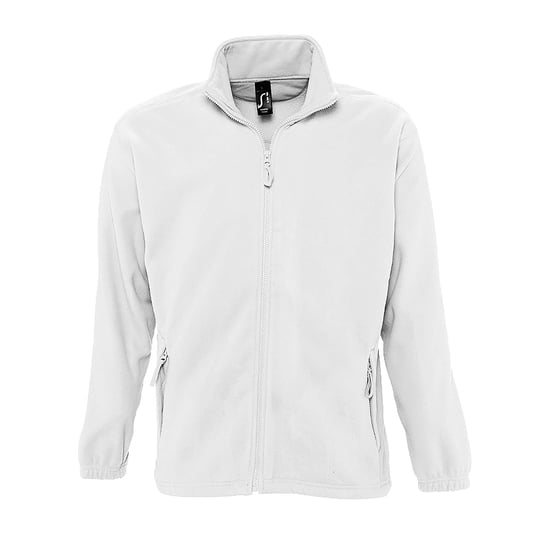 SOLS Mens North Full Zip Outdoor Fleece Jacket (White) - Image 1