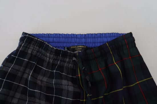 Checkered Wool Jogger Pants - Image 5