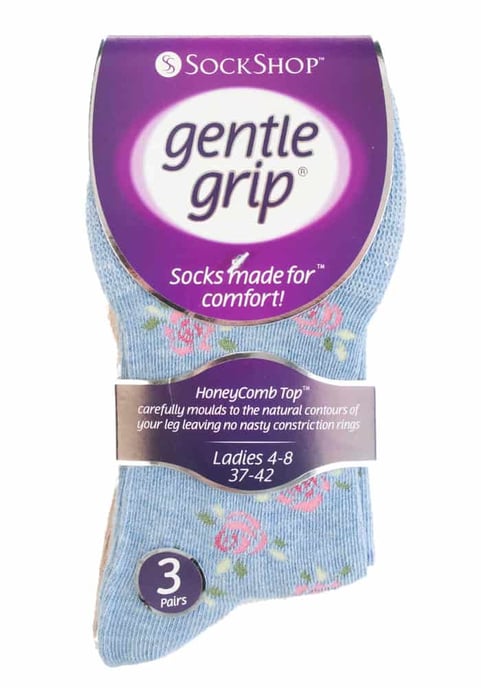 6 paar sokken zonder elastiek damessokken met zachte grip - GG46 - Image 2