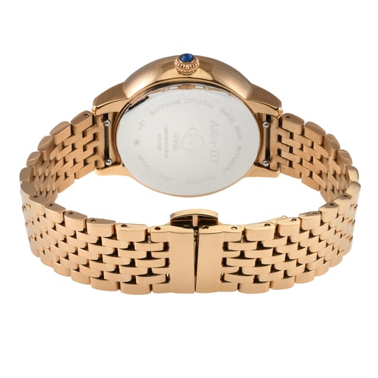 Astor III MOP Dial Swiss Quartz Stainless Steel Diamond Watch - Image 3