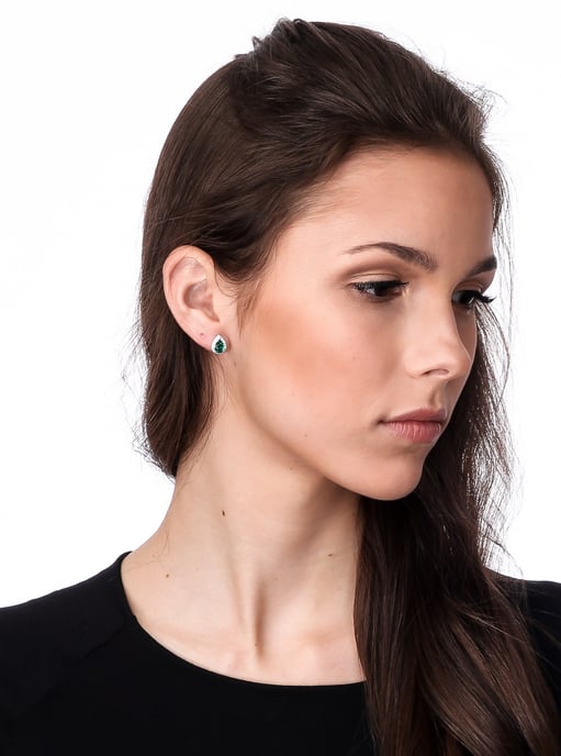 Orphelia 'Enora' Women's 925 Sterling Silver Stud Earrings - Silver ZO-7226/EM - Image 4