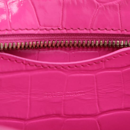 Balenciaga Nano Neo Classic City Crocodile-Embossed Top Handle Bag in Pink Leather - Image 6
