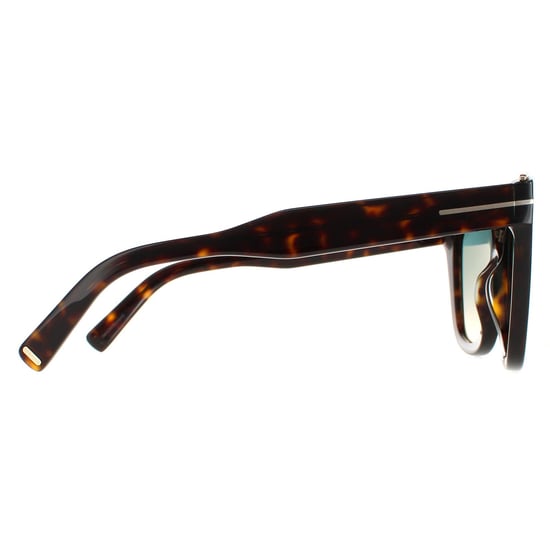 Tom Ford Square Womens Dark Havana Green Gradient Julie FT0685