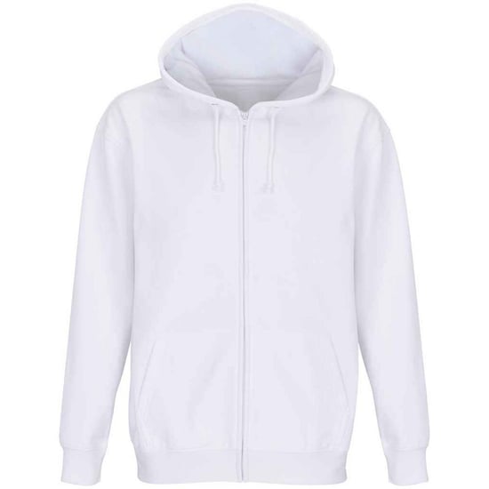 SOLS Unisex Adult Carter Full Zip Hoodie (White) - Image 1