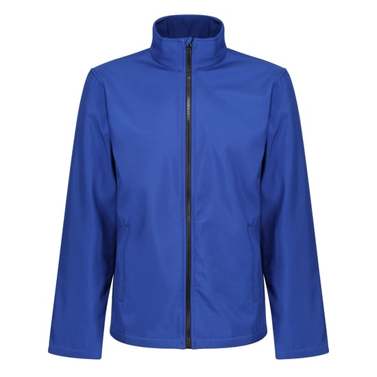 Regatta Standout Mens Ablaze Printable Soft Shell Jacket (Royal Blue/Black)