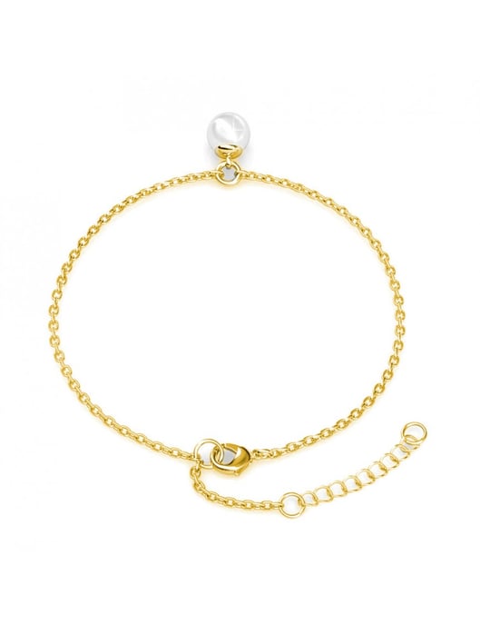 Kristallpärlarmband - guld och kristall - Image 4
