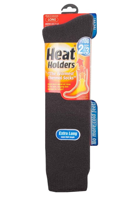 Heat Holders - Mens Extra Long Thick Thermal Knee High Socks 6-11 UK - Image 2