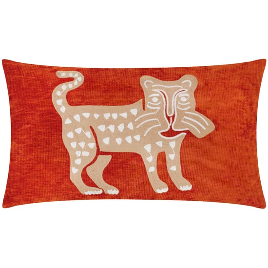 Wylder Dynasty Leopard Embroidered Chenille Cushion Cover - Image 1