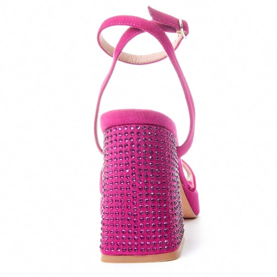 Montevita klack sandal Festsand3 i fuchsia - Image 6