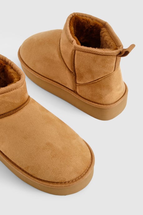 Platform Cosy Ankle Boots