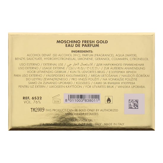 Moschino Gold Fresh Couture Eau de Parfum 100ml Spray For Her - Image 2