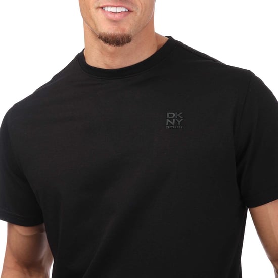 Men's DKNY 3 Pack Embroidered Logo T-Shirt in Black silver