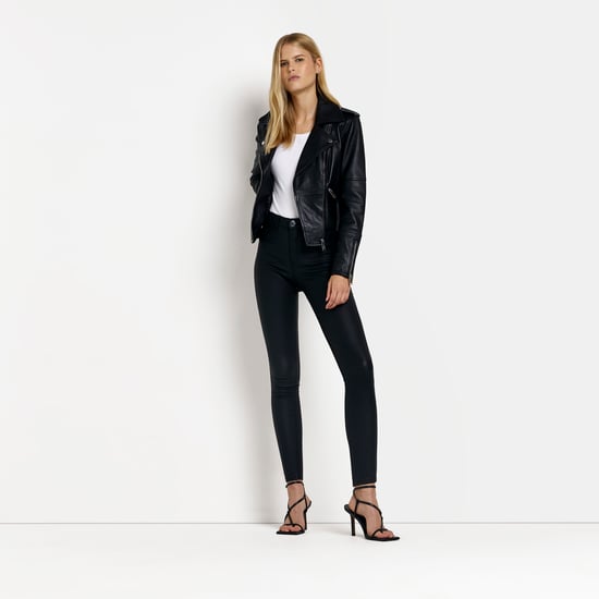 River Island Womens Jeans Black Molly Mid Rise Skinny Pants